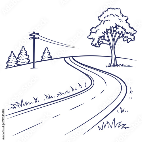 winter landscape with trees and snow