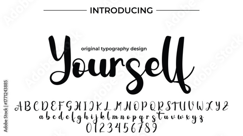 Yourself - Elegant Script Font for Smooth Handwritten Design and Creative Typography