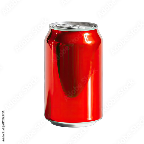 Red soda can