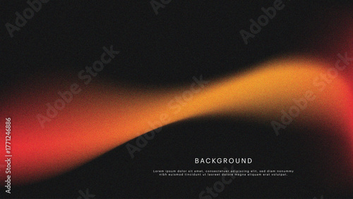 Abstract dark wavy gradient grainy texture background. vibrant color black backdrop noisy vector