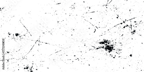 It features a black texture overlaid on a white background The texture Prominent diagonal and horizontal lines suggest deep scratches or scrapes on a surface.