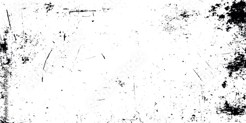 It features a black texture overlaid on a white background The texture Prominent diagonal and horizontal lines suggest deep scratches or scrapes on a surface.