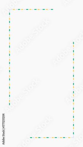 Border frame mobile wallpaper vector