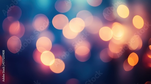 Beautiful soft bokeh background with bright lights creating a dreamy atmosphere in an indoor setting
