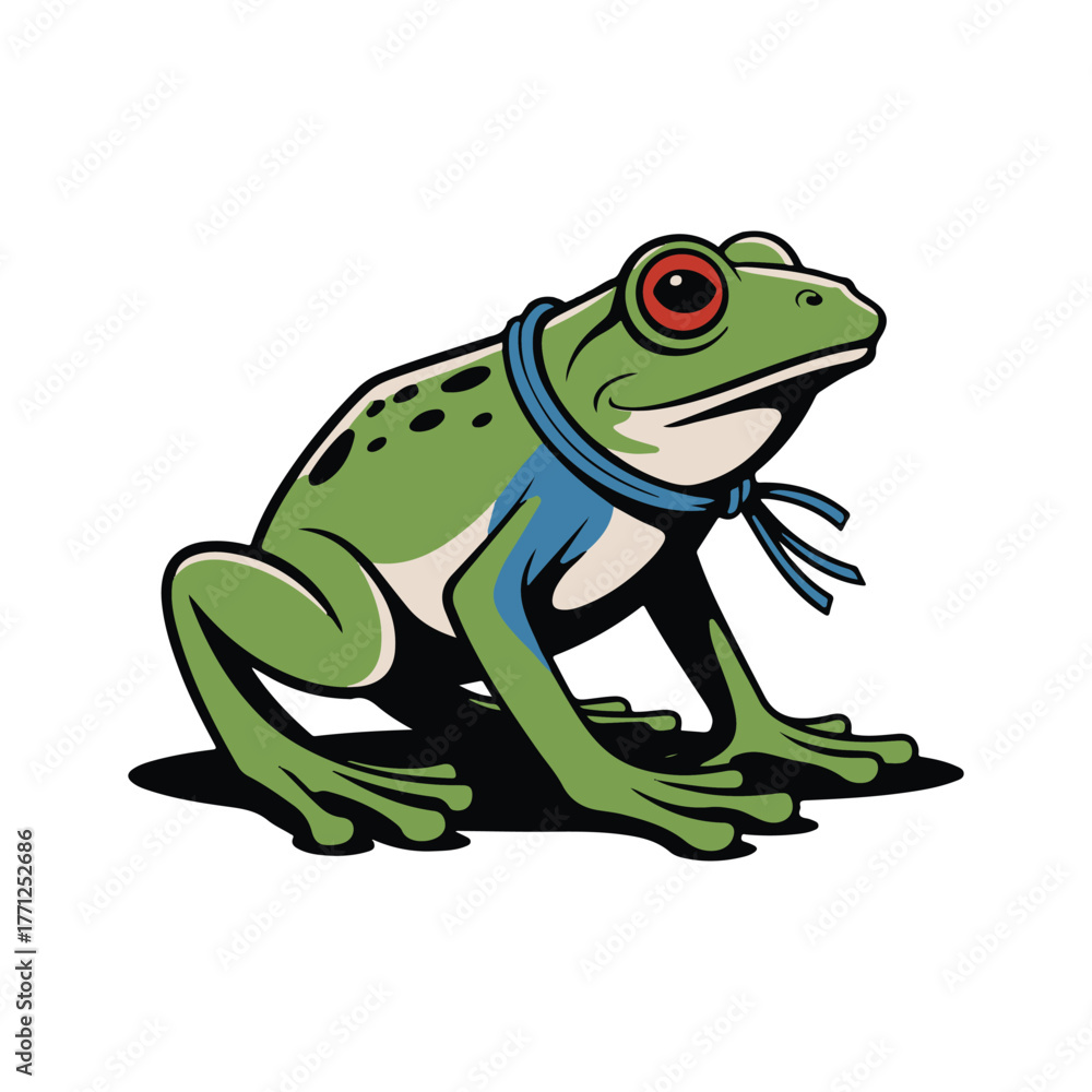 Obraz premium frog on a white background