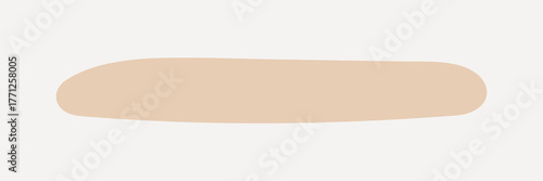 Beige line divider collage element vector