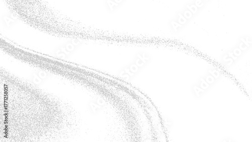Abstract grey dust swirls on white background vector