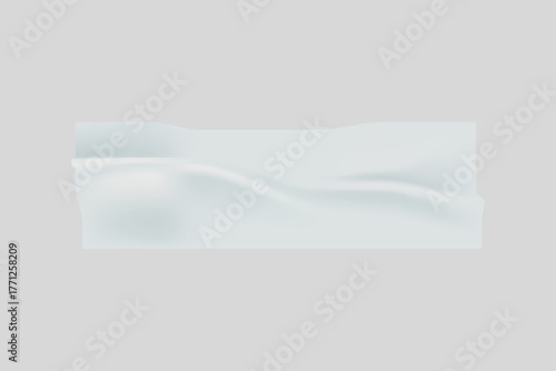 Wrinkled washi tape collage element vector