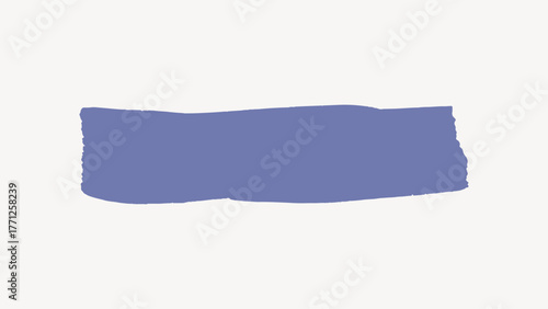 Blue brush stroke collage element vector