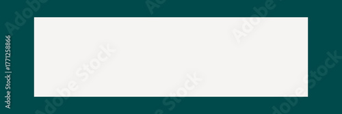 Green rectangle frame, geometric shape vector