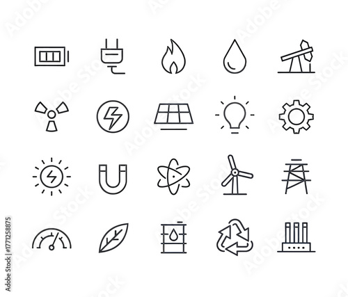 Energy icons