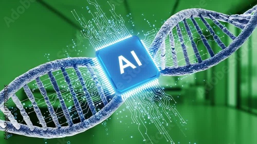 Artificial intelligence chip on dna strand, future of genetic engineering