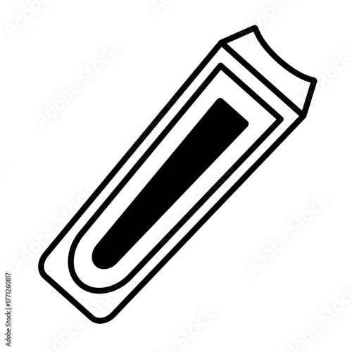Simple design nail clipper icon. Vector.