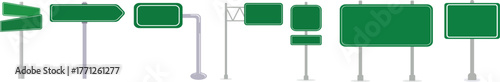 Realistic Traffic Sign Icon.Realistic Road Signs Indicating Height Restrictions and Clearance Warnings, Displayed on Metal Pole.signs for information of road direction, maps, text or banner.