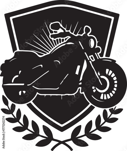 Black Leafy Branch on White Background Minimalist Aesthetic Design Element