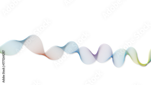 Simple dynamic curved line for graphic projects.
Digital red and yellow smoke trail or flowing mesh.