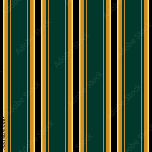 Stripes Seamless Pattern With Green and Black Gold Color