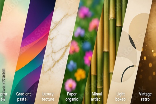 A Creative Fusion of Artistic Background Styles

