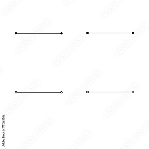 Line Segment Variations Geometric Line Designs with Different Endpoints