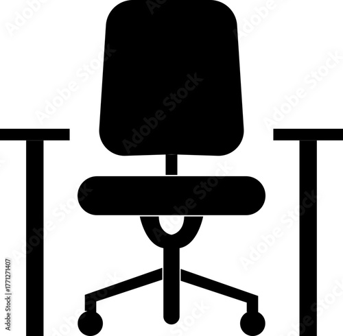 Harmonious icon , balance, peace, unity, mindfulness, and well-being symbols representing calmness, connection, and spiritual equilibrium for design projects, Logo of modern chair stylized armchair