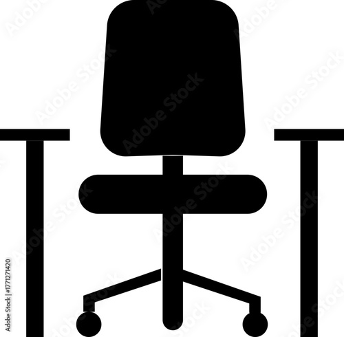 Harmonious icon , balance, peace, unity, mindfulness, and well-being symbols representing calmness, connection, and spiritual equilibrium for design projects, Logo of modern chair stylized armchair