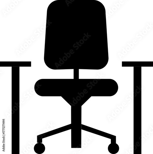 Harmonious icon , balance, peace, unity, mindfulness, and well-being symbols representing calmness, connection, and spiritual equilibrium for design projects, Logo of modern chair stylized armchair