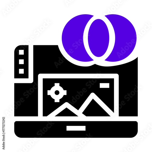 adjustment icon two tone color