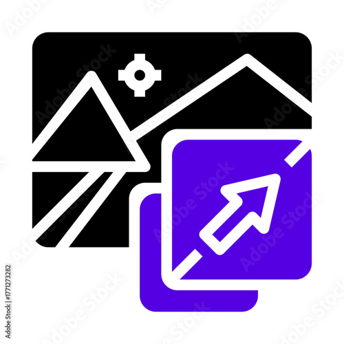 scale icon two tone color