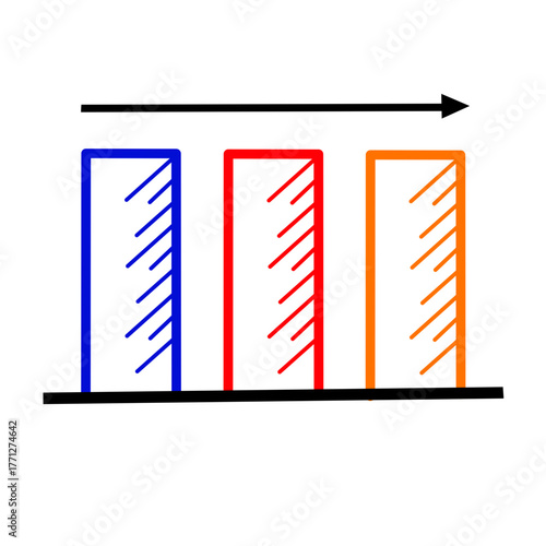 Statistic Curve with Arrow