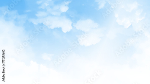 Sky Cloud Blue Background Cloudy summer Winter Season Day, Light Beauty Horizon Spring Bright Gradient Calm Abstract Backdrop Air Nature View Wallpaper Landscape Cyan color Environment