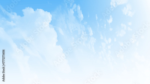 Winter sky with some cloud. 