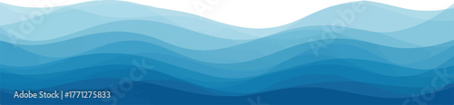 Abstract blue wave background illustration representing ocean depths and water movement