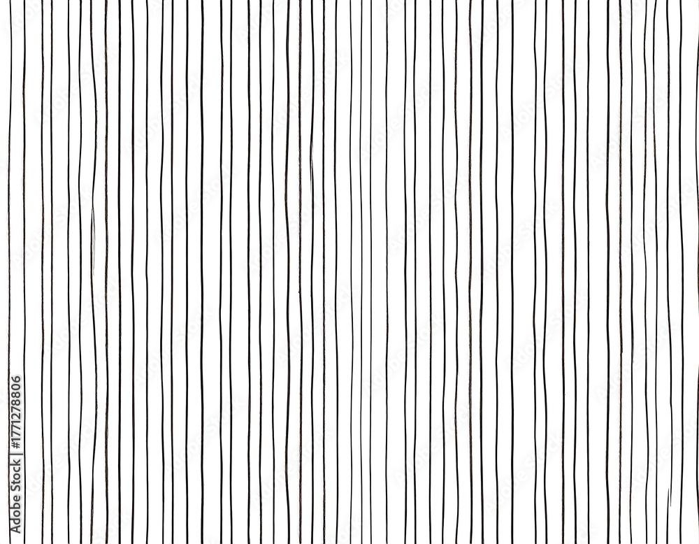 Obraz premium Minimalist abstract art background featuring thin, uneven vertical lines, creating a textured pattern across a white canvas