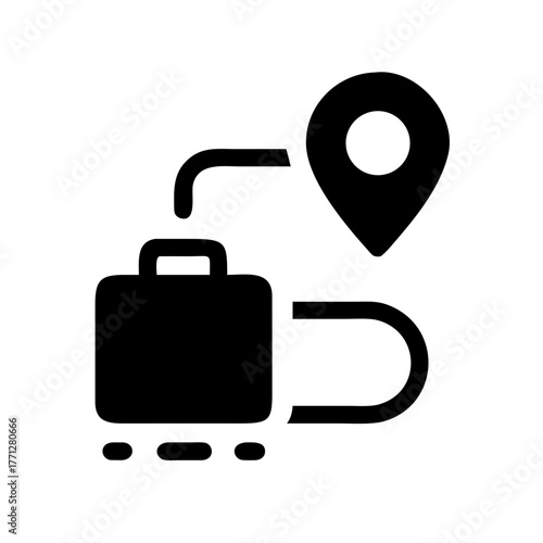 Travel destination with luggage