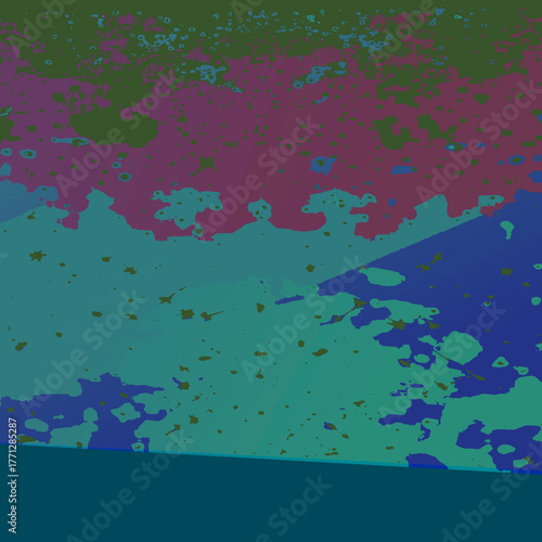An abstract digital horizon Ideal for use in creative design, posters, or concept art.