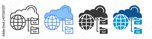 Infrastructure Icon Set Multiple Style Collection