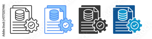 Data Validation Icon Set Multiple Style Collection