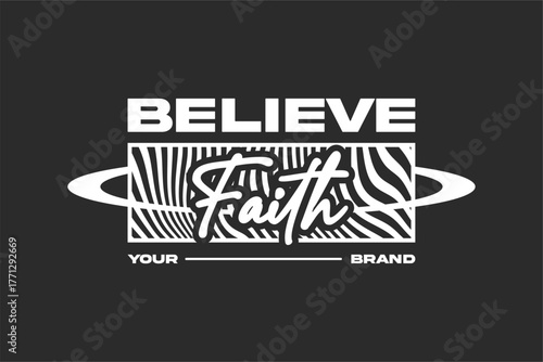 typography streetwear urban fashion template for printing