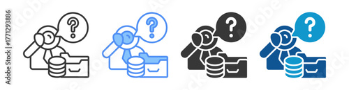 Predictive Icon Set Multiple Style Collection