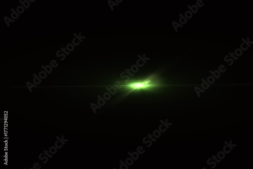 Wallpaper Mural Green Lens Flare Overlay Effect​, Green Optical Flare Light Burst​, Green Starburst Flare Light on Black Torontodigital.ca