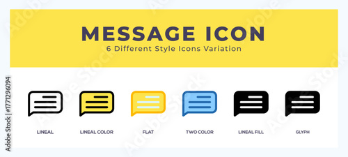 Message icon. high quality icon symbol for web design