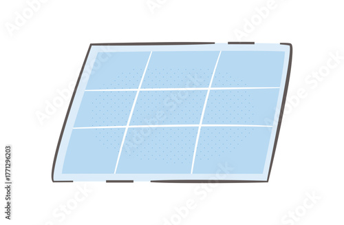 シンプル青い吸水シート、ペットシーツのイラスト