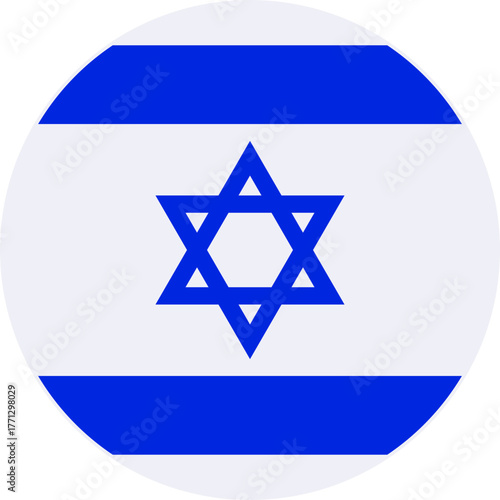 israel flag button