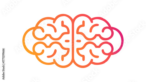 A colorful brain icon representing ideas and concept