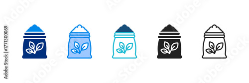Compost Icon Set Multiple Style Vector Illustration.
