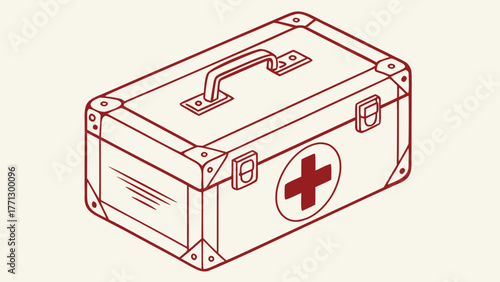 A first aid kit medical icon vector illustration