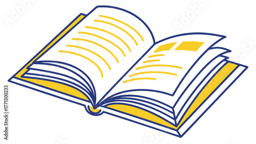 Open Book Vector Illustration For Education and Reading