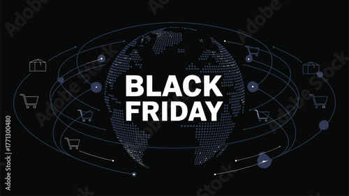 Black Friday Bold Typography Vector Poster
