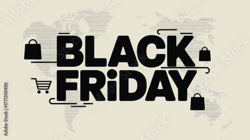 Black Friday Bold Typography Vector Poster