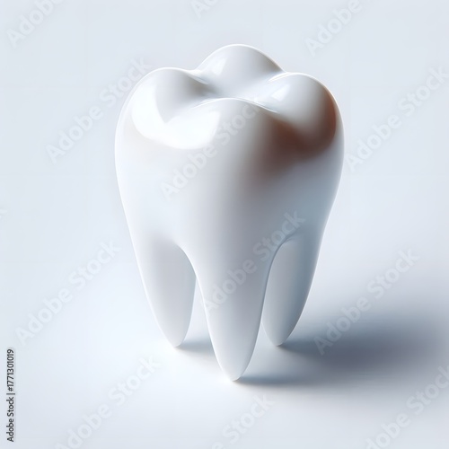 A single white tooth isolated, dental care concepts 